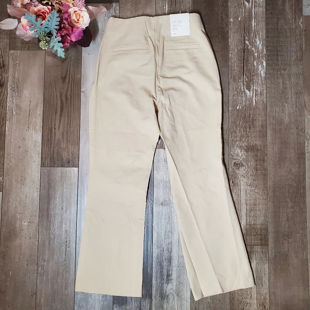 NWT a new day Kick Flare Highest Rise Chino Dress Pants Women's Size 6R Beige - Picture 5 of 16